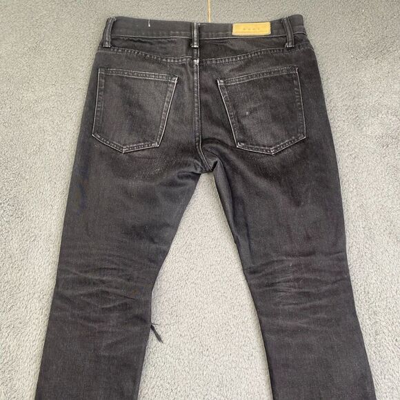 MNML Jeans Mens 30 (32x33) Skinny Distressed Black Wash Denim Casual - Picture 10 of 11